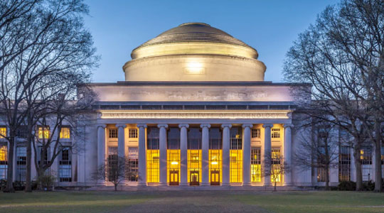 MIT Dome in the evening